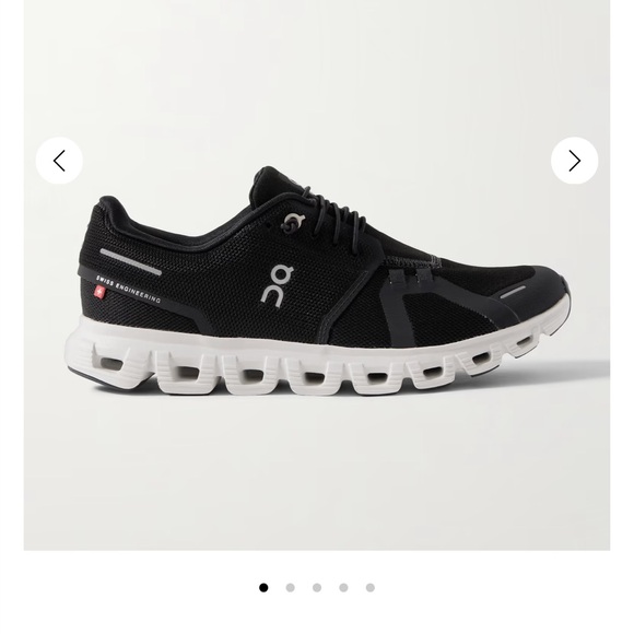 On Running Men's Black and White Athletic Shoes